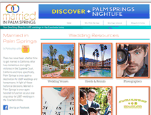 Tablet Screenshot of marriedinpalmsprings.com